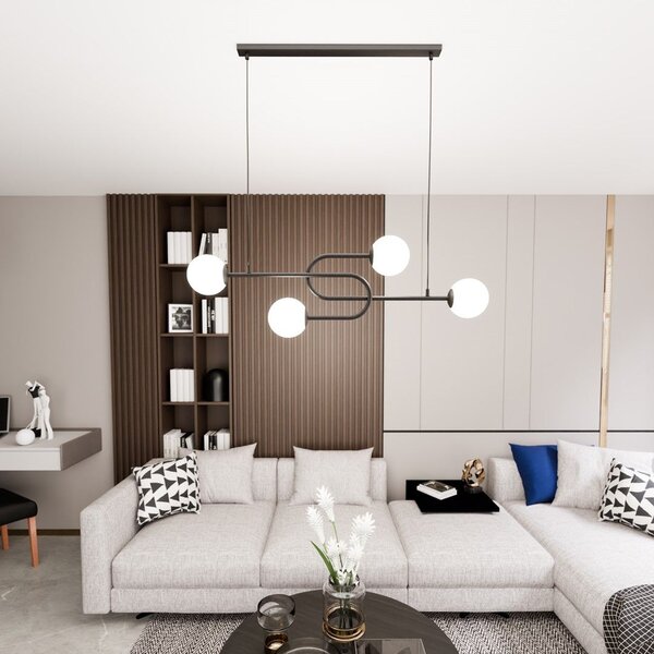 Emibig modern függeszték atria fehér fekete emi1383/4