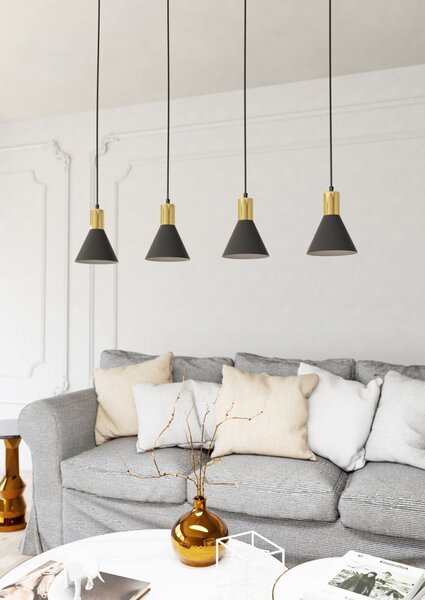 Emibig modern függeszték rosa fekete arany emi1388/4