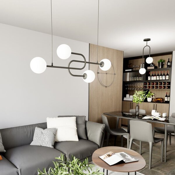 Emibig modern függeszték atria fehér fekete emi1383/4