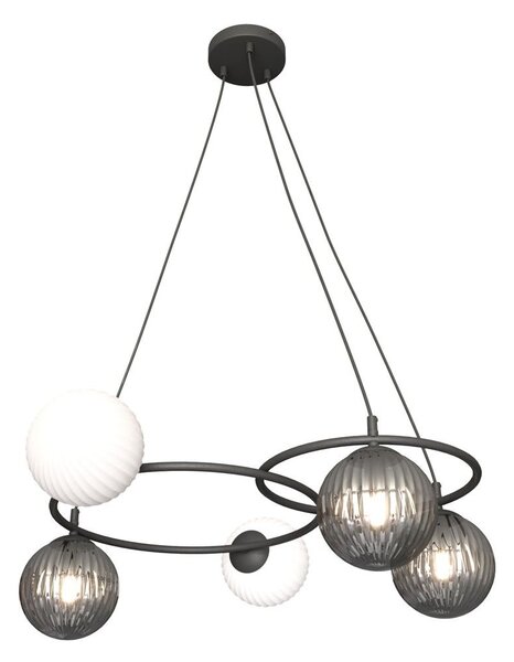 Emibig modern függeszték libra fehér fekete grafit emi1381/5