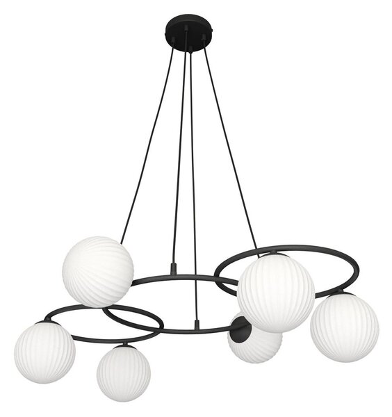 Emibig modern függeszték libra fehér fekete emi1379/6