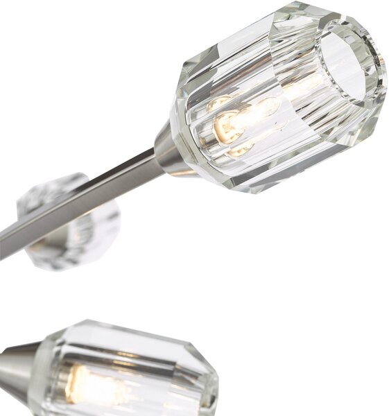 Dar Lighting kristály modern mennyezeti lámpa zonda polírozott nikkel darzon6438