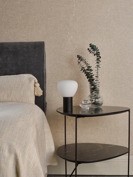 Dar Lighting modern asztali lámpa zorah fehér matt fekete darzor4122