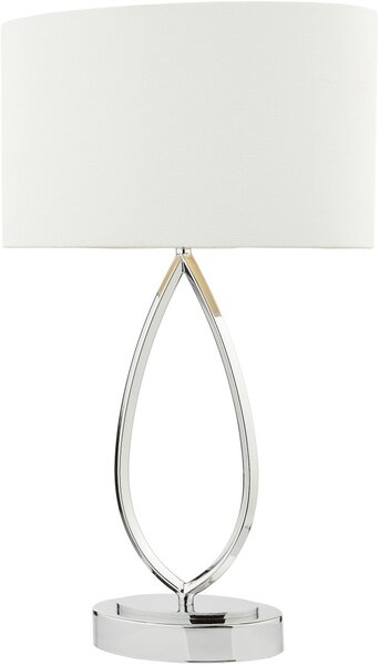 Dar Lighting modern asztali lámpa wyatt csiszolt króm darwya4250