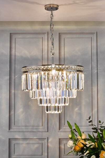 Dar Lighting glamour kristály modern függeszték vyana nikkel darvya0432