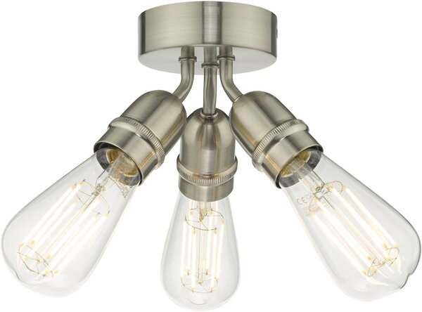 Dar Lighting vintage mennyezeti lámpa yao szatén nikkel daryao0338