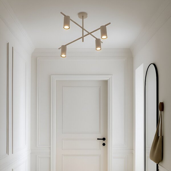 Mennyezeti Lámpa Lindby, Marilou, dimmable, Bézs, Nappali, Fém, Modern