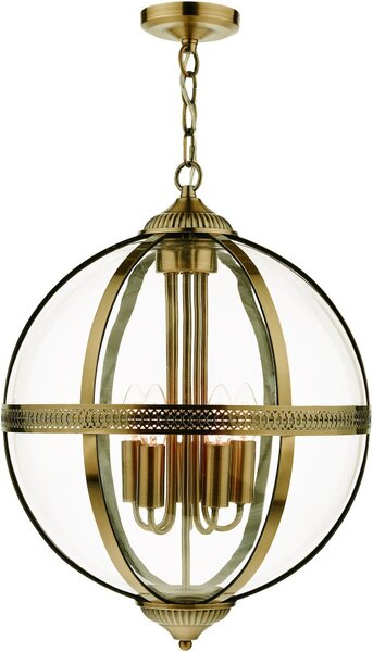 Dar Lighting vintage függeszték vanessa antik sárgaréz darvan0575