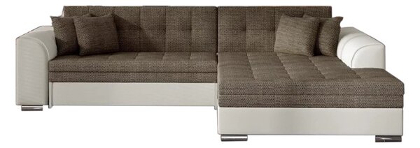 PALERMO ágyazható sarok ülőgarnitúra, 294x80x196 cm, berlin 04/soft 033 beige, jobbos