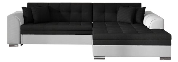 PALERMO ágyazható sarok ülőgarnitúra, 294x80x196 cm, jasmine 100/soft 017 white, jobbos