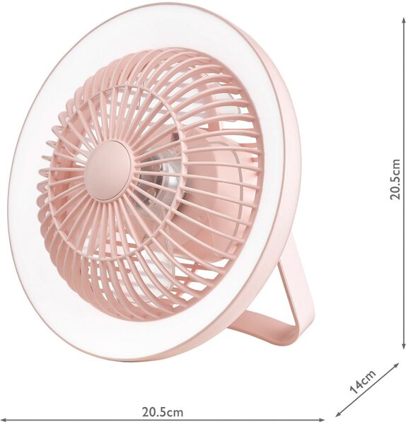 Dar Lighting modern asztali lámpa turbo rózsaszín dartur4103