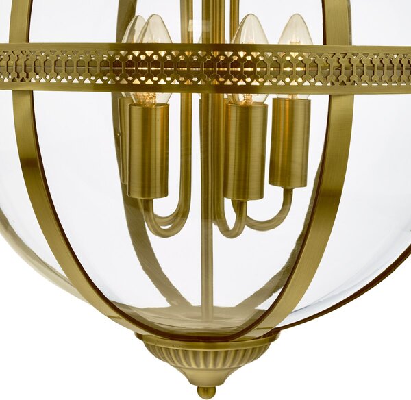 Dar Lighting vintage függeszték vanessa antik sárgaréz darvan0575