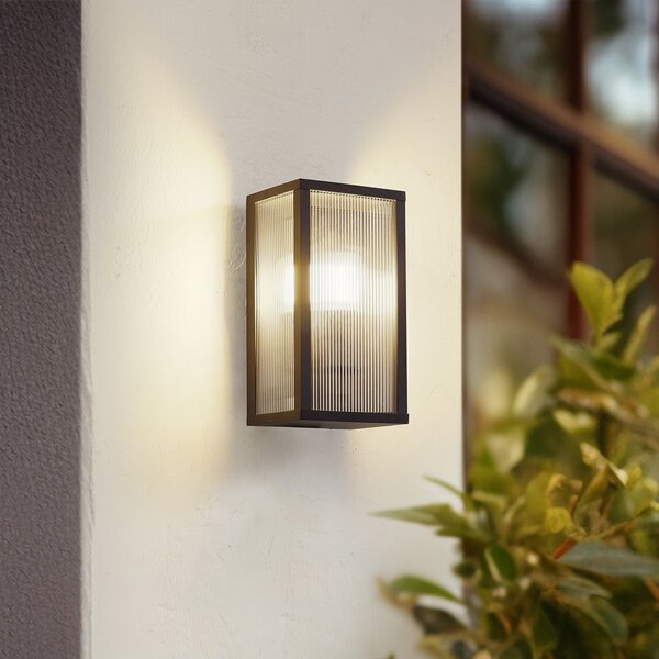 Kültéri Lámpa Lindby, Peldar, dimmable, Fekete, Terasz, Alumínium, Modern