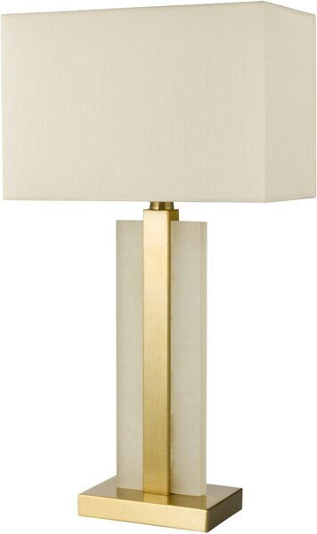 Dar Lighting glamour modern asztali lámpa tokori alabástrom csiszolt arany dartok4234