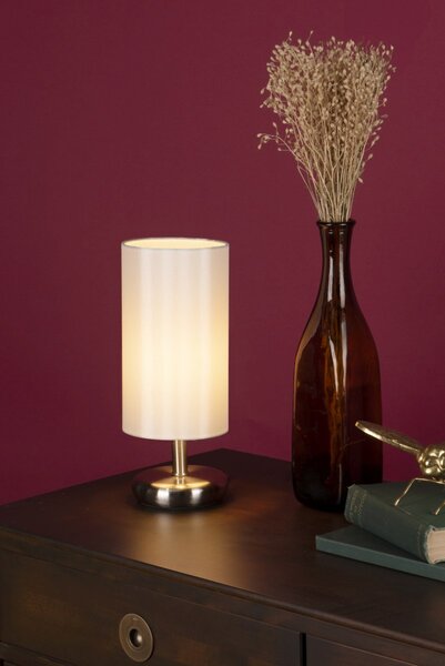 Dar Lighting modern asztali lámpa tico szatén króm dartic4133