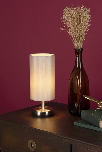 Dar Lighting modern asztali lámpa tico szatén króm dartic4139
