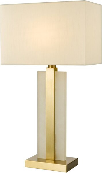 Dar Lighting glamour modern asztali lámpa tokori alabástrom csiszolt arany dartok4234