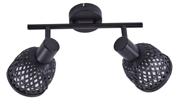 Mennyezeti Lámpa Lindby, Eskil, dimmable, Fekete, Étkező, Bambusz, Modern