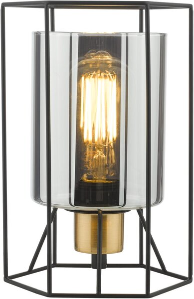 Dar Lighting vintage asztali lámpa tatum matt fekete dartat4222