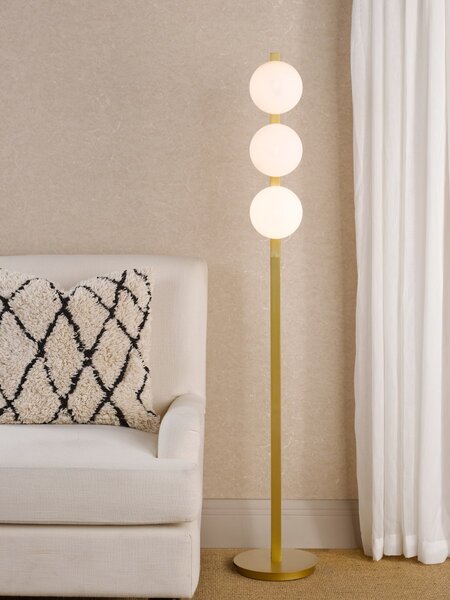 Dar Lighting modern állólámpa tauri fehér arany dartau4935