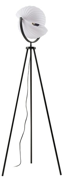 Állólámpa Lucande, Helva, dimmable, Fekete, Nappali, Műanyag, Skandináv