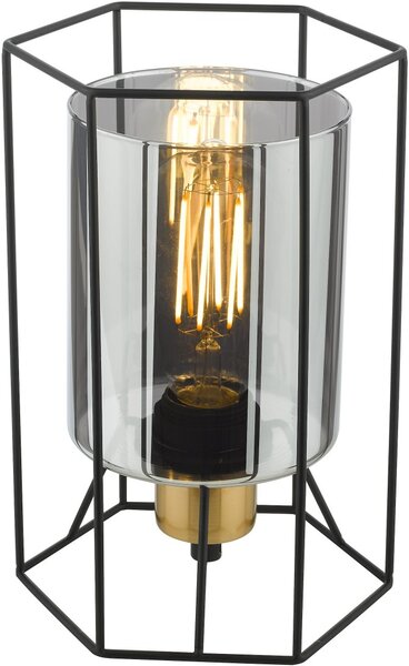 Dar Lighting vintage asztali lámpa tatum matt fekete dartat4222
