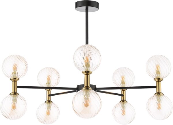 Dar Lighting modern mennyezeti lámpa takara barna matt fekete dartak2354-25