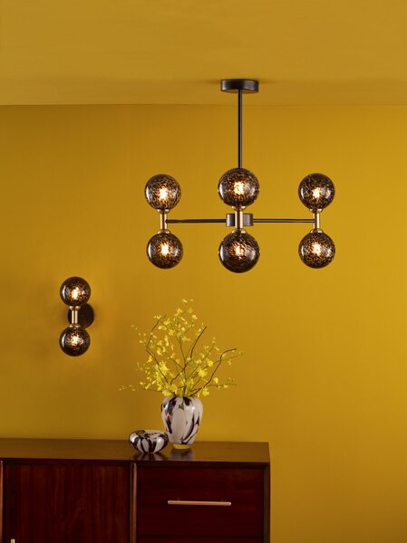 Dar Lighting modern mennyezeti lámpa takara matt fekete dartak0654-21