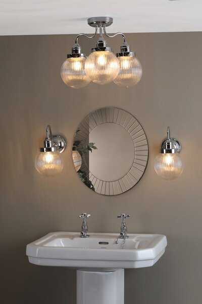 Dar Lighting modern mennyezeti lámpa tamara csiszolt króm dartam5350-ip44