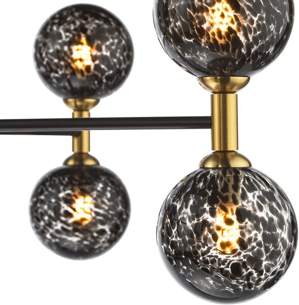 Dar Lighting modern mennyezeti lámpa takara matt fekete dartak2354-21