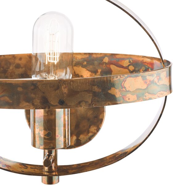 Dar Lighting vintage fali lámpa symbol réz darsym0764