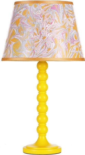 Dar Lighting modern asztali lámpa spool sárga darspo4226