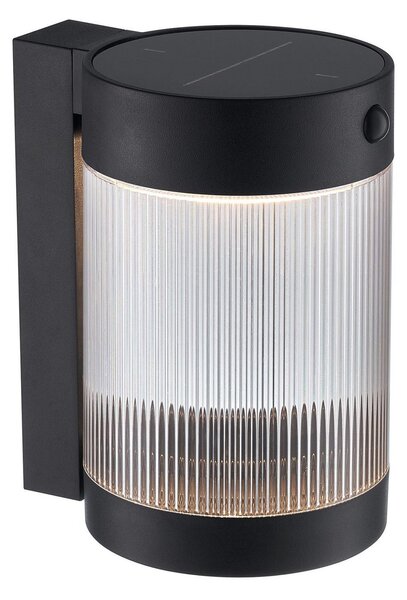 Coupar Solar kültéri fali lámpa, IP44, fekete – Nordlux