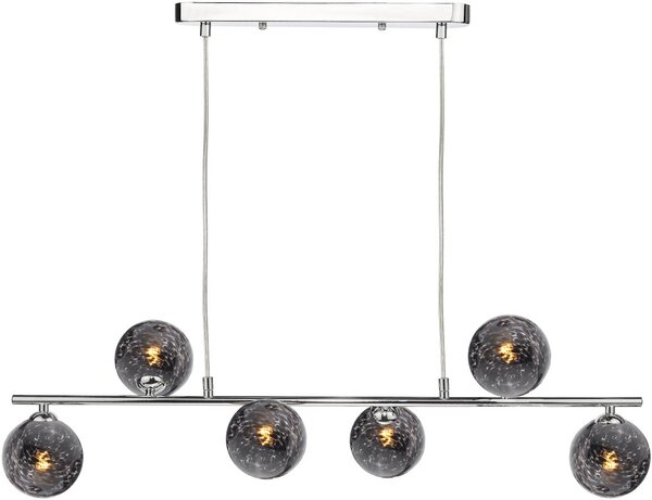 Dar Lighting modern függeszték spiral fekete csiszolt króm darspi6450-21