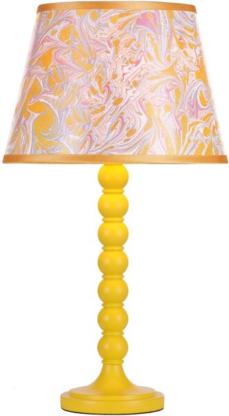 Dar Lighting modern asztali lámpa spool sárga darspo4226