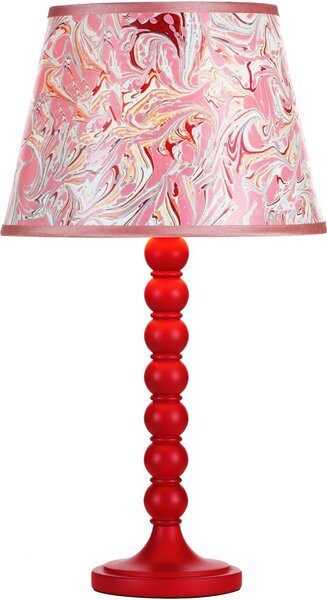 Dar Lighting modern asztali lámpa spool piros darspo4225