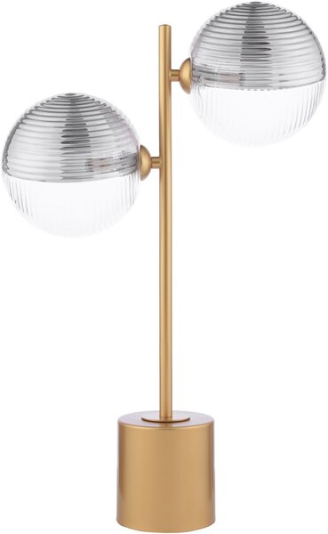 Dar Lighting modern asztali lámpa spiral füstös arany darspi4235-19