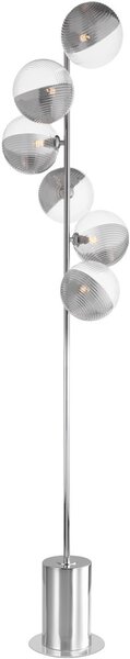 Dar Lighting modern állólámpa spiral csiszolt króm darspi4950-19