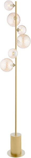 Dar Lighting modern állólámpa spiral borostyán arany darspi4935-mix