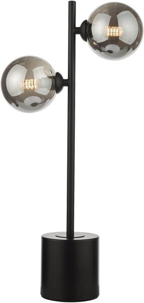 Dar Lighting modern asztali lámpa spiral matt fekete darspi4222-01