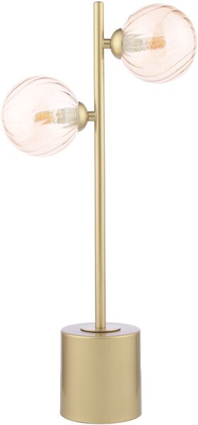 Dar Lighting modern asztali lámpa spiral borostyán arany darspi4235-25