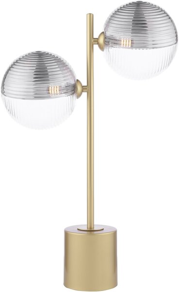 Dar Lighting modern asztali lámpa spiral füstös arany darspi4235-19