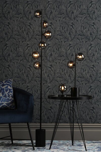 Dar Lighting modern asztali lámpa spiral matt fekete darspi4222-01