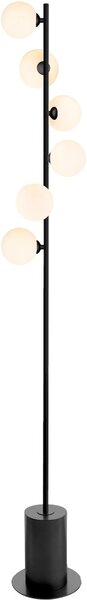 Dar Lighting modern állólámpa spiral fehér matt fekete darspi4922-02