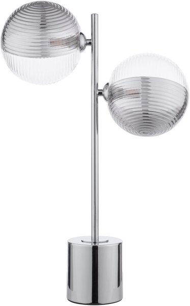 Dar Lighting modern asztali lámpa spiral csiszolt króm darspi4250-19
