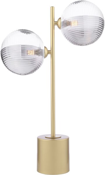 Dar Lighting modern asztali lámpa spiral füstös arany darspi4235-19