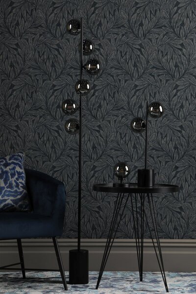 Dar Lighting modern asztali lámpa spiral matt fekete darspi4222-01