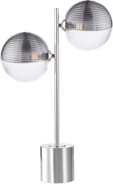 Dar Lighting modern asztali lámpa spiral csiszolt króm darspi4250-19