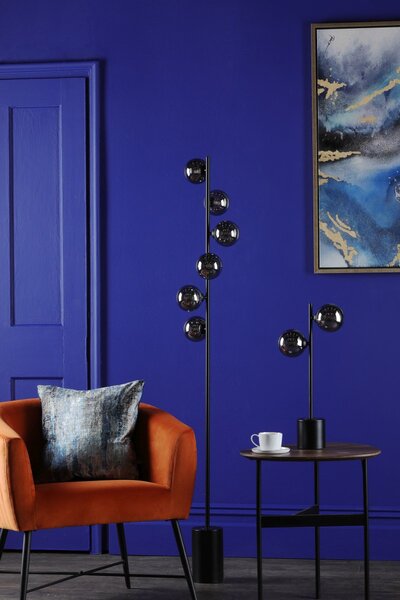 Dar Lighting modern asztali lámpa spiral matt fekete darspi4222-01