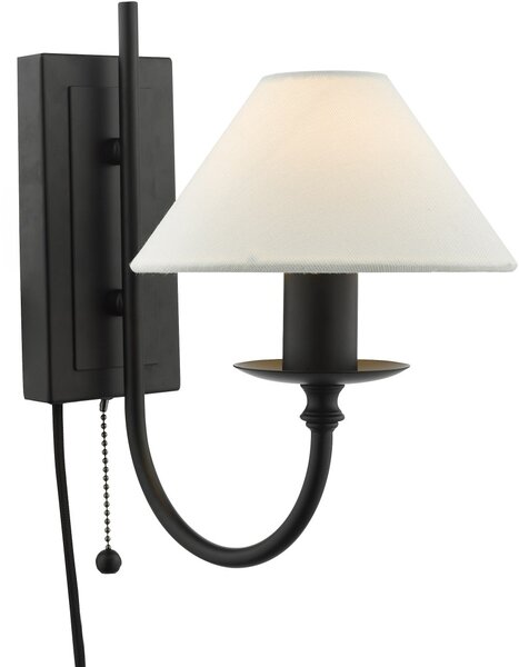 Dar Lighting modern fali lámpa sivan matt fekete darsiv0722